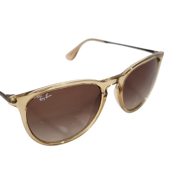 RAY BAN ERIKA ROUND PHANTOS GRADIENT SUNGLASSES RB4171 TRANSPARENT LIGHT BROWN - Picture 2 of 6